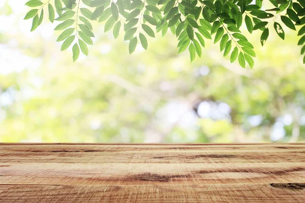 Vacío Madera Borrosa Verde Naturaleza Jardín Fondo — Foto de Stock