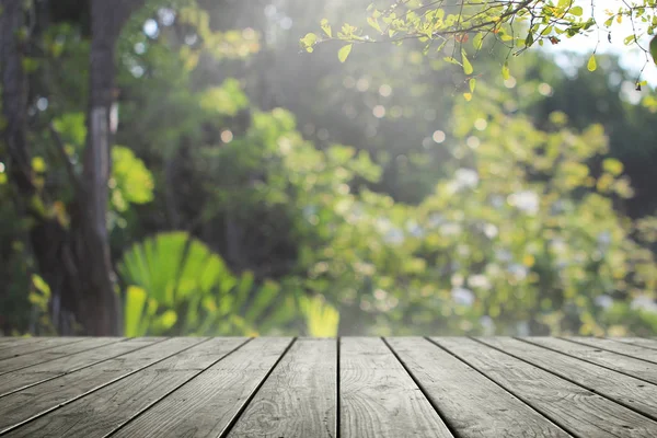 Legno Vuoto Sfocato Verde Fresco Natura Giardino Sfondo — Foto Stock