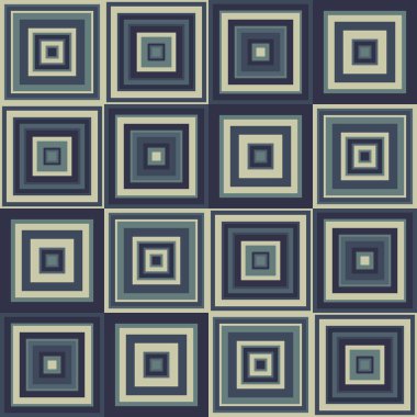 Başka bir karenin içindeki karelerin kusursuz tekrarlayan deseni