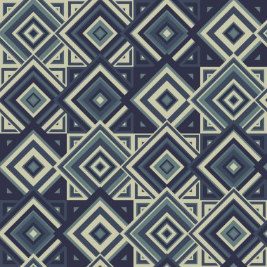 Kare ve eşkenar dörtgenlerin geometrik tekrarlayan deseni