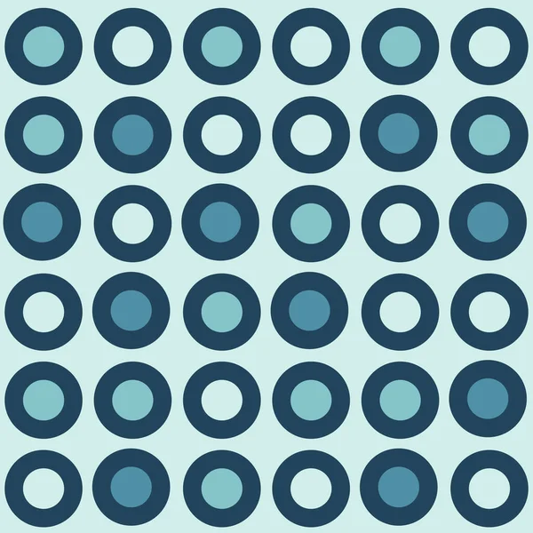 Modèle Répétition Géométrique Sans Couture Cercles Bleus — Image vectorielle