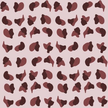 Kırmızı ve kahverengi doğal soyut şekillerin kusursuz tekrarlayan deseni