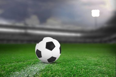 Futbol topu Futbol Stadyumu yakın çekim