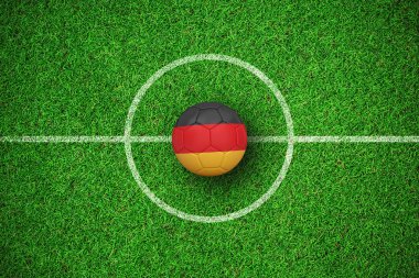 Futbol Almanya renkler karşı astro çim görünümünü kapat