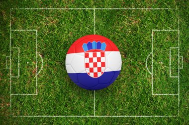 Futbol çim karşı Hırvatistan renklerde