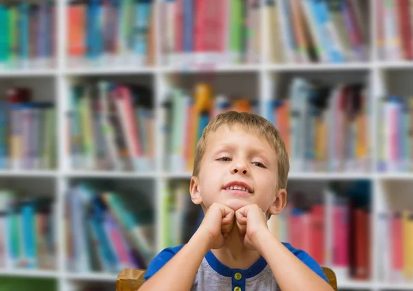 児童教育図書館のデジタル合成 — ストック写真