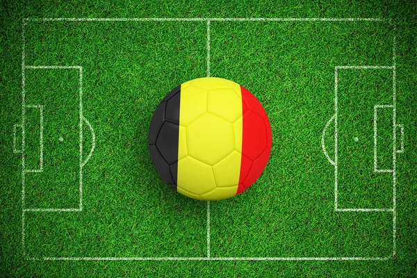 Voetbal Duitsland Kleuren Tegen Close Van Astro Grasmat — Stockfoto