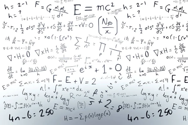 Formule Matematica Sfondo Bianco — Foto Stock