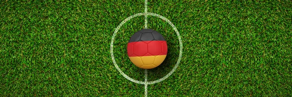 Football Germany Colours Green Grass — Stock Photo, Image