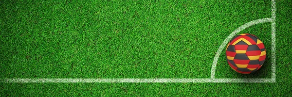 Football German Colours Close View Astro Turf — Stock Photo, Image