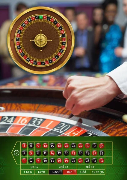 Compuesto Digital Juego Ruleta Casino — Foto de Stock