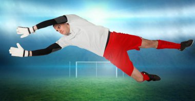 Hedef tasarruf futbol kaleci dijital bileşik