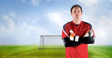 Futbol kaleci silah golü katlama dijital bileşik