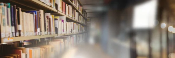 Compuesto Digital Biblioteca Educación Con Transición Borrosa —  Fotos de Stock