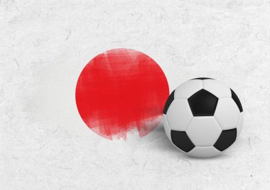 Siyah ve beyaz futbol parşömen karşı