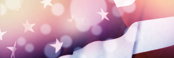 Полный кадр американского национального флага
 