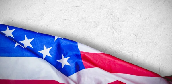 Bandera Estados Unidos Contra Pergamino — Foto de Stock