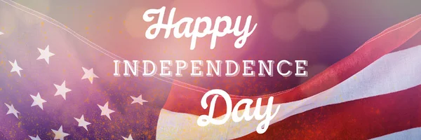 Графика Дня Независимости Красном Фоне Виньеткой — стоковое фото