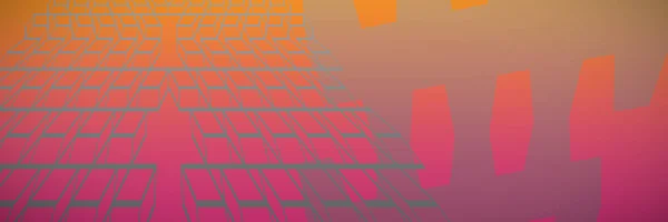 Quadrados Geométricos Coloridos Contra Fundo Abstrato Multicolorido — Fotografia de Stock