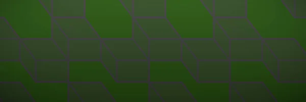 Düz Yeşil Arka Plan Karşı Renkli Geometrik Kareler — Stok fotoğraf