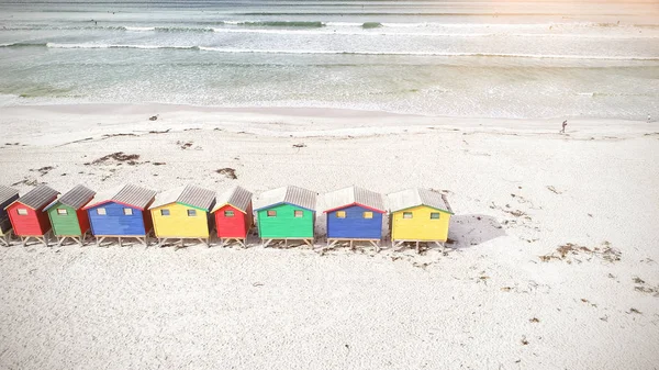 Vue Des Bâtiments Bord Mer Pendant Été — Photo