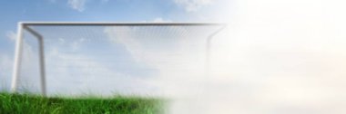 Futbol gol geçiş ile dijital bileşik