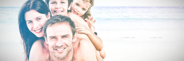 Familie Het Strand — Stockfoto