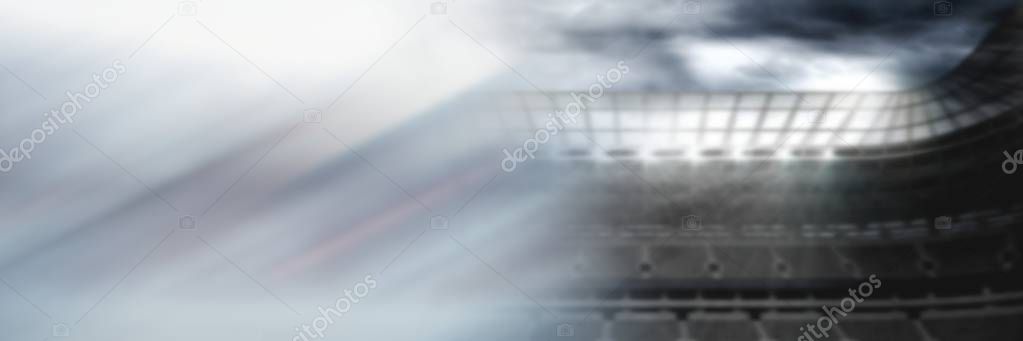 Digital composite of Stadium with transition