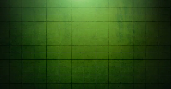 Цифровой Композитный Vignette Свет Зеленом Фоне Кирпичной Стены — стоковое фото