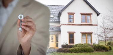 İş yürütme gösteren evin anahtarı karşı ev bölümünü Orta kroki