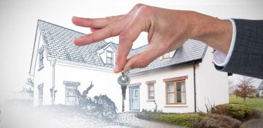 El tuşunu basılı tutarak karşı ev kroki işadamı kırpılmış