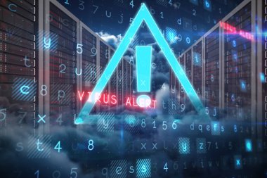Virüs arka planı bulutlu geceleri doğal görünümünü