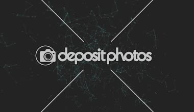 Poligonal noktalar ve çizgiler siyah arka plan karşı bağlanma