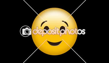 Emoji kavramı göz kırpıyor dijital oluşturulan video