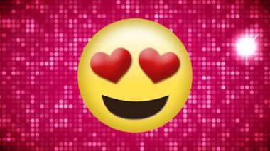 Aşk emoji kavramının dijital oluşturulan video