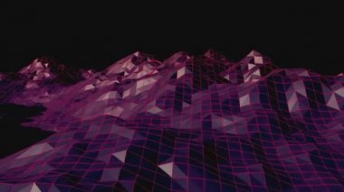 Dağ dijital olarak oluşturulan video 