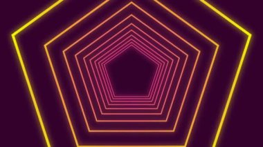 Modern konsantrik çizgiler dijital oluşturulan video