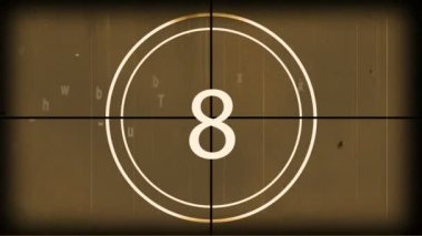 Dijital olarak 10-0 geri sayım kahverengi zemin karşı oluşturulan