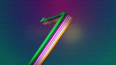 Zarif renkli çizgiler çizgili arka plan dijital olarak oluşturulan