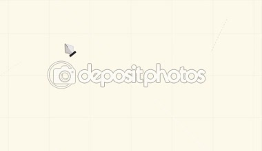 Dikdörtgen kesme çizim kalem ucu dijital olarak oluşturulan video