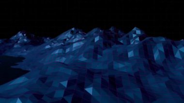 Dağ dijital olarak oluşturulan video 