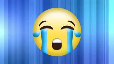 Emoji kavramı ağlama dijital oluşturulan video