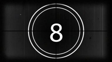 Dijital olarak oluşturulan 10-0 geri sayım