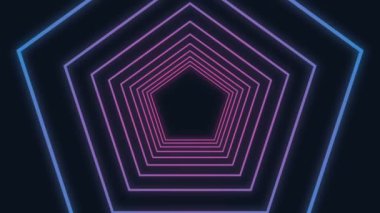 Modern konsantrik çizgiler dijital oluşturulan video