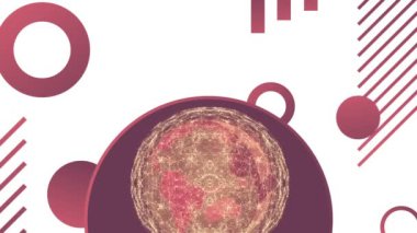 Çeşitli desen ve tasarım dijital oluşturulan videoları