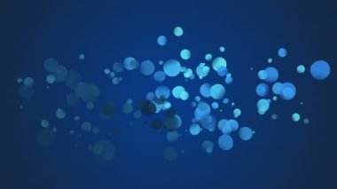Dijital olarak oluşturulan arka planı mavi daireler