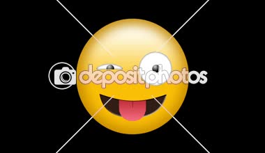 Mutlu emoji kavramının dijital oluşturulan video