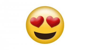 Aşk emoji kavramının dijital oluşturulan video