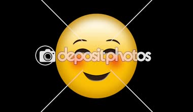 Gülen emoji kavramının dijital oluşturulan video