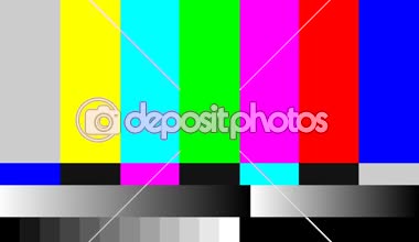 Test amaçları için Retro Tv sinyal örneği